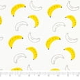 thumbnail image 1 of Roc-lon 100% Organic Cotton, 60"/61", Sewing Craft Fabric, Printed Muslin, Banana, 2 Yard, 1 of 2