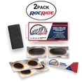 thumbnail image 1 of RocRide 8 Piece Inner Tube Patch Bicycle Tire Repair Kit. Also for ATVs, BMX and Motorcycles. (2-Pack), 1 of 5