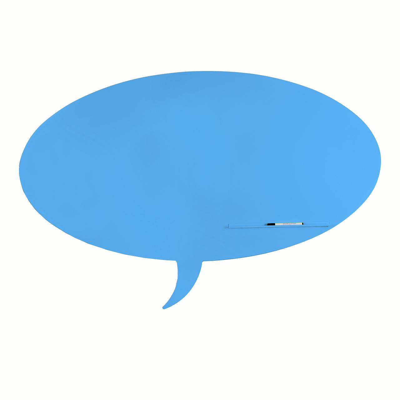 Rocada Magnetic Dry Erase Board – 46 X 30 Cm, Cloud-Form, Blau, Magnetisch & Abwischbar
