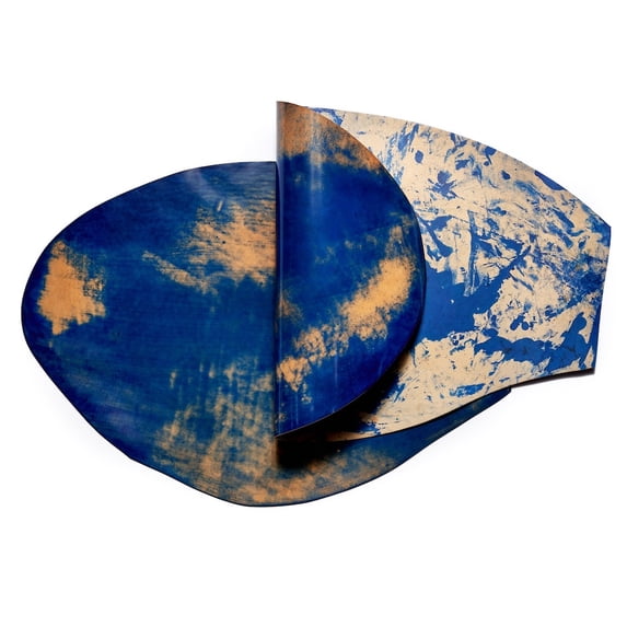 Rocado Shell Cordovan, Marble, Blue, 4oz, Multiple Sizes