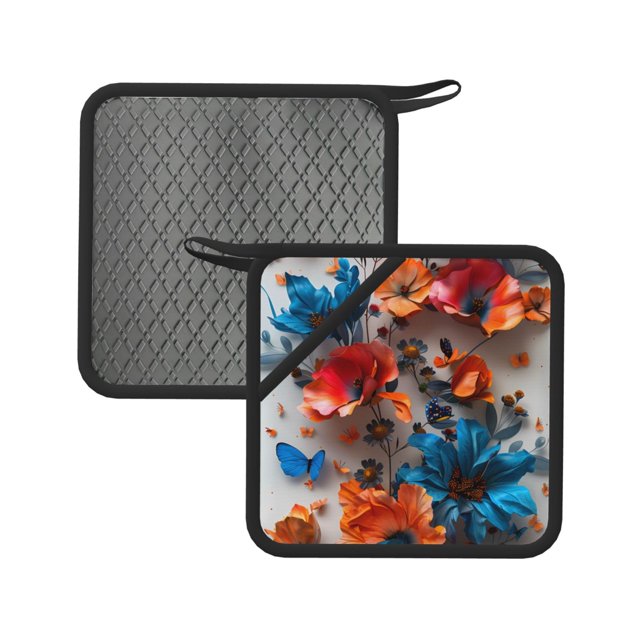 Rocae 3D Butterfly for Square Silicone Antiscalding Mat Trivet Hot