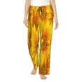 thumbnail image 1 of Rocae 3D Sunflowers for Women's Pajama Pants Pj Pants Lounge Pants-Medium, 1 of 6