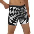 thumbnail image 1 of Rocae 3D Vortex Illusion for Stretch Moisture-Wicking Underwear,Men's Underwear Boxer Briefs Small, 1 of 9