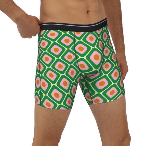 Rocae 60s and 70s Style for Stretch Moisture-Wicking Underwear,Men's Underwear Boxer Briefs Large