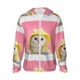 thumbnail image 1 of Rocae A Funny Cat Print Breathable Sun Protection Hoodie Quick-Dry Lightweight Long Sleeve Hoodie Unisex Running Sports Shirt X-Large, 1 of 9