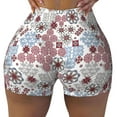thumbnail image 1 of Rocae Abstract Floral for Women's Quick-Dry Running Shorts,Ladies Active Athletic Apparel Yoga Workout Gym Running Volleyball Spandex Shorts Small, 1 of 9