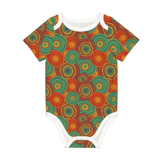 Rocae Abstract Pattern for Baby Climbing Clothes Soft Baby Romper for Active Infants Comfortable and Breathable Crawling Jumpsuit Unisex Baby Outfit 18 Months