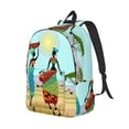 thumbnail image 1 of Rocae African Women for Durable Canvas Backpack Leisure Large Bag Travel Rucksack Multi-function Backpack Medium, 1 of 8