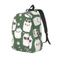 thumbnail image 1 of Rocae Alpaca Faces for Durable Canvas Backpack Leisure Large Bag Travel Rucksack Multi-function Backpack Medium, 1 of 8