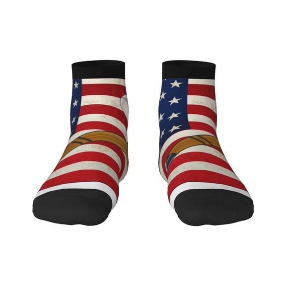 Rocae American Flag And Baseball for Premium Adult Socks,Comfortable, Breathable, and Durable Socks, Perfect for Everyday Wear