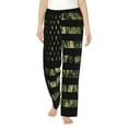 thumbnail image 1 of Rocae American Flag Camo for Women's Pajama Pants Pj Pants Lounge Pants-Medium, 1 of 6