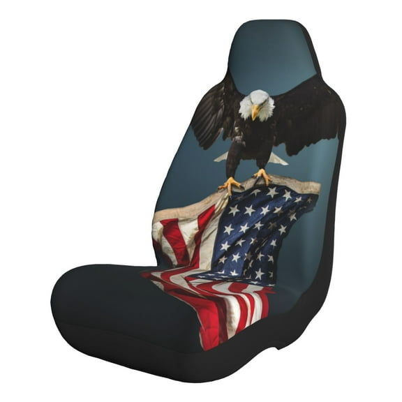 Rocae American Flag Print Seat Covers for Cars Trucks and SUVs,Easy to Install Cover Set-1