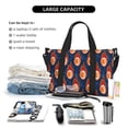thumbnail image 1 of Rocae American Football and Fire Flames for Travel Shoulder Bag Top Handle Handbag with Yoga Mat Buckle for Gym, Work, Travel, 1 of 7