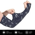 thumbnail image 1 of Rocae Anchor for Sports Cooling Arm Compression Sleeves for Men Women Teenager,Breathable,Outdoor Essentials Sun Protection Arm Sleeves, 1 of 8