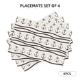thumbnail image 1 of Rocae Anchors and Ropes Printed Heat Resistant Place Mats,Classic Hemstitch Cloth Fabric Placemats Imitation Linen Place Mat Table Mats 18x12 inch, 1 of 9