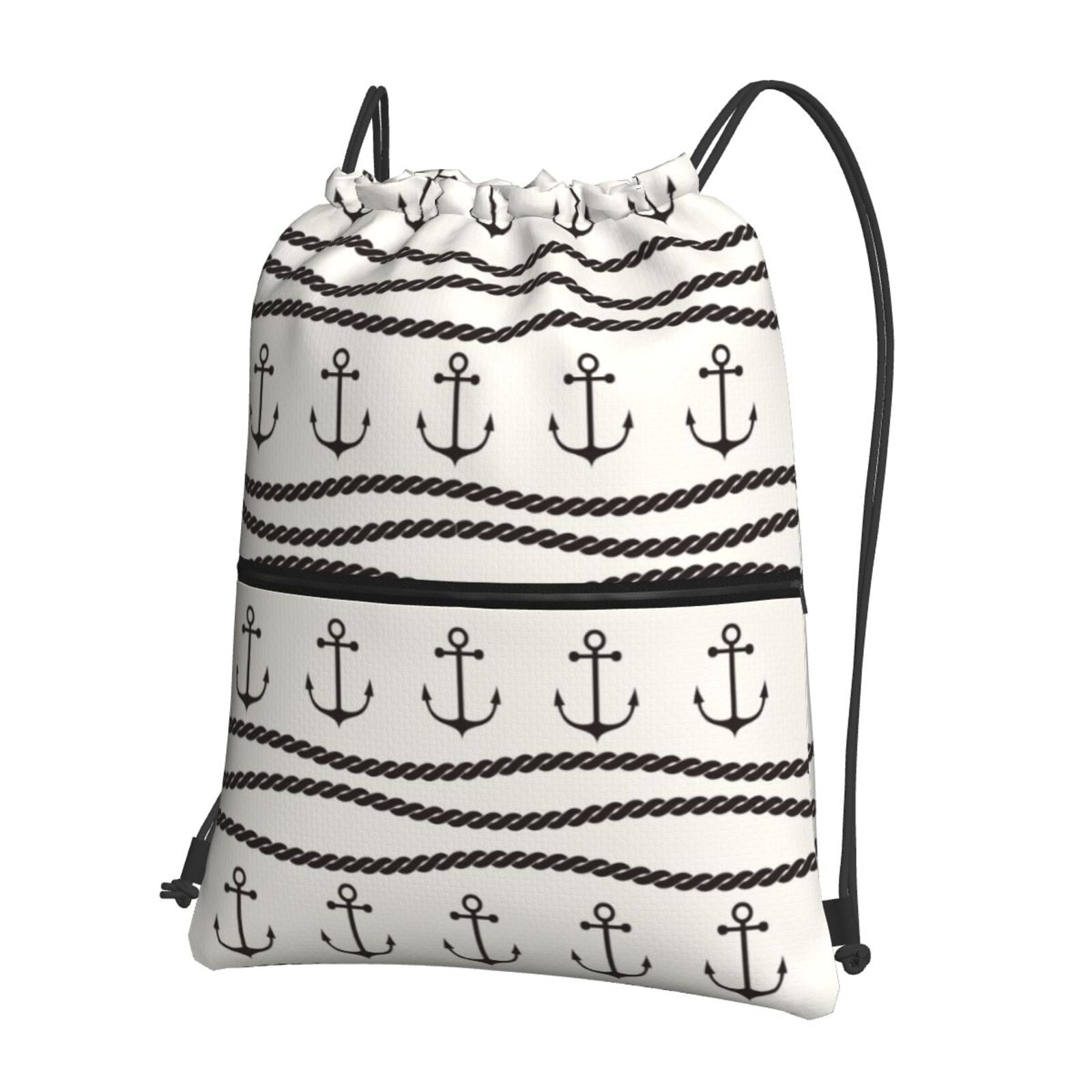Rocae Anchors and Ropes for Drawstring zipper Backpack Gym Backpack Bag ...
