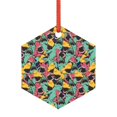 thumbnail image 1 of Rocae Angry Shark Pattern for Acrylic Christmas Pendant Ornament for Festive Decor Hanging Pendant,Perfect for Home and Office-Hexagon, 1 of 7