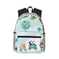 thumbnail image 1 of Rocae Animals Riding Across The Sky for Lightweight Casual Backpack Travel Hiking Backpack Carry On Laptop Backpack, 1 of 1