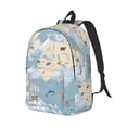 thumbnail image 1 of Rocae Animals Travel World Map for Durable Canvas Backpack Leisure Large Bag Travel Rucksack Multi-function Backpack Medium, 1 of 8