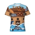 thumbnail image 1 of Rocae Animals on Noah's Ark for Men's Moisture-Wicking Crew Tee - T-Shirt for Sports, Outdoor Activities, and Casual Wear3X-Large, 1 of 9