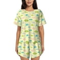 thumbnail image 1 of Rocae Armadillo Floral for Two Piece Sleepwear Pajamas Sets for Women Soft Short-Sleeved Pjs with Lounge Shorts -4X-Large, 1 of 6