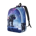 thumbnail image 1 of Rocae Astronauts Start Running for Durable Canvas Backpack Leisure Large Bag Travel Rucksack Multi-function Backpack Small, 1 of 8