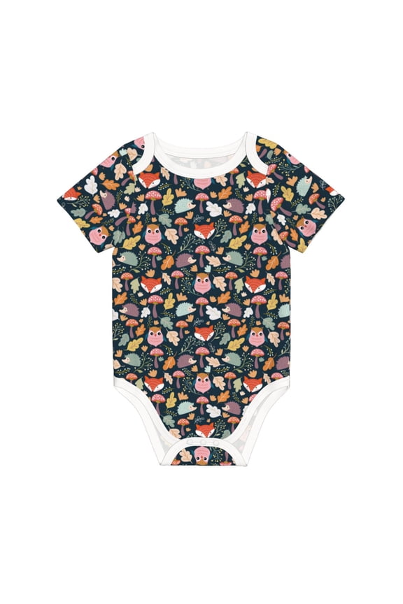 Autumn Fox Owl for Baby Climbing Clothes Soft Baby Romper for Active Infants Comfortable and Breathable Crawling Jumpsuit Unisex Baby Outfit 9M