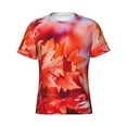 thumbnail image 1 of Rocae Autumn Maple Leaves for Men's Moisture-Wicking Crew Tee - T-Shirt for Sports, Outdoor Activities, and Casual WearSmall, 1 of 9