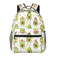 thumbnail image 1 of Rocae Avocado Playing Music Print Lightweight Casual Backpack Travel Hiking Backpack Carry on Laptop Backpack, 1 of 5