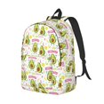thumbnail image 1 of Rocae Avocado Work Out for Durable Canvas Backpack Leisure Large Bag Travel Rucksack Multi-function Backpack Medium, 1 of 8