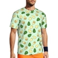 thumbnail image 1 of Rocae Avocado for Men's Mesh Quick-Dry Short Sleeve Workout T-Shirt,Mens Crew Neck Tee Lightweight Soft Classic T Shirts 5X-Large, 1 of 9
