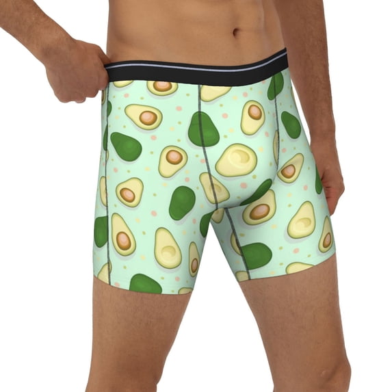 Rocae Avocado for Stretch Moisture-Wicking Underwear,Men's Underwear Boxer Briefs Medium