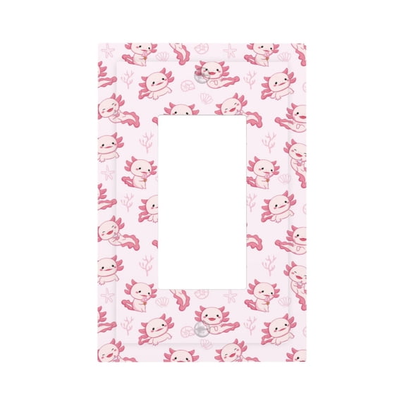 Rocae Baby Salamander for Decorator Light Switch or Receptacle Outlet Wall Plate,Polycarbonate Thermoplastic-Style U