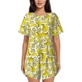 thumbnail image 1 of Rocae Banana for Two Piece Sleepwear Pajamas Sets for Women Soft Short-Sleeved Pjs with Lounge Shorts -X-Large, 1 of 6