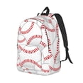 thumbnail image 1 of Rocae Baseballs for Durable Canvas Backpack Leisure Large Bag Travel Rucksack Multi-function Backpack Small, 1 of 8