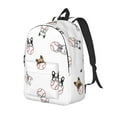 thumbnail image 1 of Rocae Bbaseball Dog for Canvas College Laptop Backpack for Men Women-Medium, 1 of 5