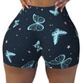 thumbnail image 1 of Rocae Beautiful Butterflies for Women's Quick-Dry Running Shorts,Ladies Active Athletic Apparel Yoga Workout Gym Running Volleyball Spandex Shorts X-Large, 1 of 9