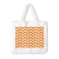 thumbnail image 1 of Rocae Beautiful Fox A or Plush Underarm Bag White Furry Purse Handbag for Autumn and Winter, 1 of 7