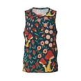 thumbnail image 1 of Rocae Berries and Flowers for Men's Basketball Jersey Lightweight and Breathable Athletic Tank Top,Quick-Drying Sports Jersey Medium, 1 of 9
