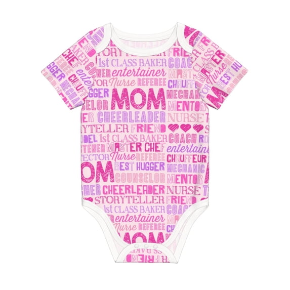 Rocae Best Mom ever for Baby Climbing Clothes Soft Baby Romper for Active Infants Comfortable and Breathable Crawling Jumpsuit Unisex Baby Outfit 18 Months