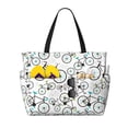 thumbnail image 1 of Rocae Bicycle for Large Women's Waterproof Beach Bag Tote with 7 Pockets Pool Bag for Travel Gym Vacation, 1 of 6