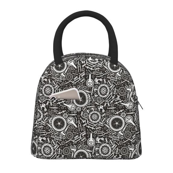 Rocae Bicycles Parts for Leakproof Lunch Box for Adults, Wide Opening Lunch Tote Bag, Reusable Lunch Cooler Bag