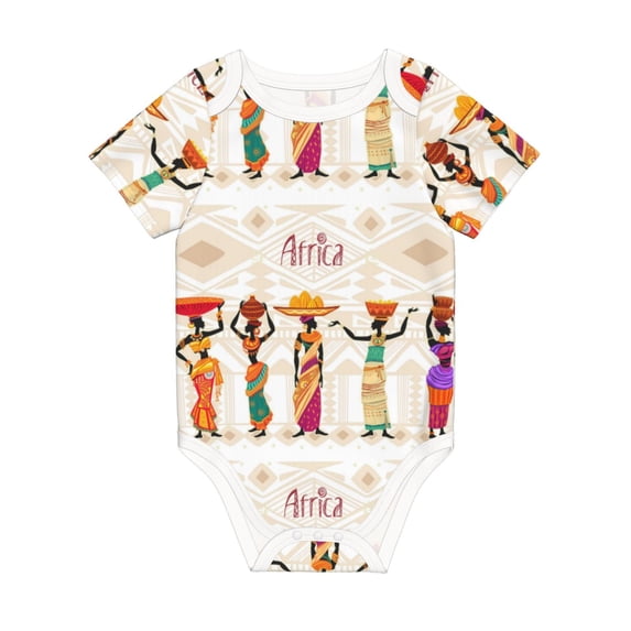 Rocae Black African Woman for Baby Climbing Clothes Soft Baby Romper for Active Infants Comfortable and Breathable Crawling Jumpsuit Unisex Baby Outfit 3 Months