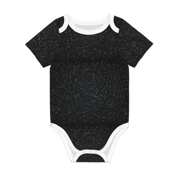 Rocae Black Glitter for Baby Climbing Clothes Soft Baby Romper for Active Infants Comfortable and Breathable Crawling Jumpsuit Unisex Baby Outfit 9M