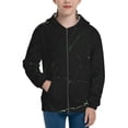thumbnail image 1 of Rocae Black Marble for Zip Up Hoodies for Teen Sweatshirt with Hood-Small, 1 of 6