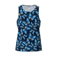 thumbnail image 1 of Rocae Blue Butterfly for Men's Workout Tank Top Men's Running Tank Top Dry Fit Athletic Workout Tank TopsSmall, 1 of 9