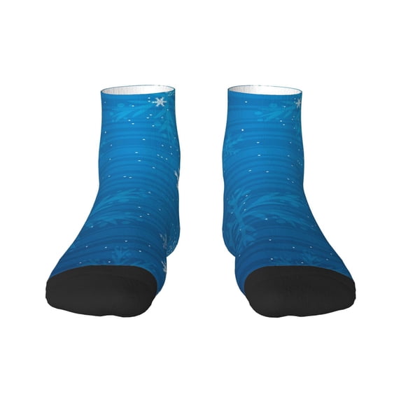 Rocae Blue Christmas for Premium Adult Socks,Comfortable, Breathable, and Durable Socks, Perfect for Everyday Wear