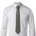 thumbnail image 1 of Rocae Blue Floral for Soft and Comfortable Men's Tie Necktie Wedding Business, 1 of 5