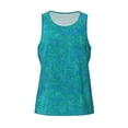 thumbnail image 1 of Rocae Blue Green Glitter for Men's Workout Tank Top Men's Running Tank Top Dry Fit Athletic Workout Tank TopsX-Large, 1 of 9