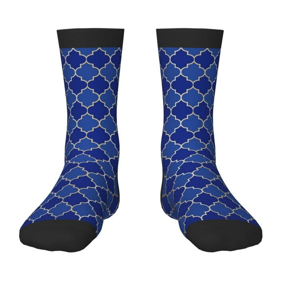 Rocae Blue Lantern Shapes for Girls Boys Crew Socks,Children's Socks, Kids Socks, Toddler Socks: Daily Wear with Kids School Uniform